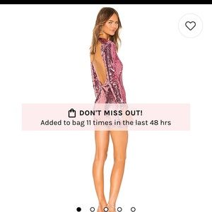 NWT Superdown Cindi sequin mini dress in pink